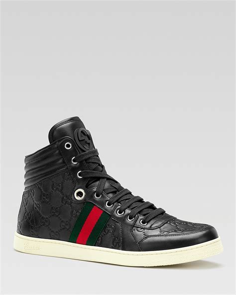 gucci sneaker leather|gucci leather sneakers sale.